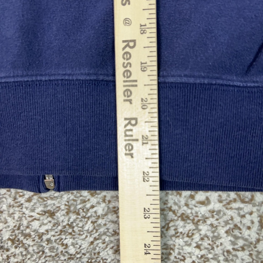 Polo Ralph Lauren Hoodie Womens Small Blue Full Zip Fleece Sweatshirt Logo Top - Picture 10 of 10